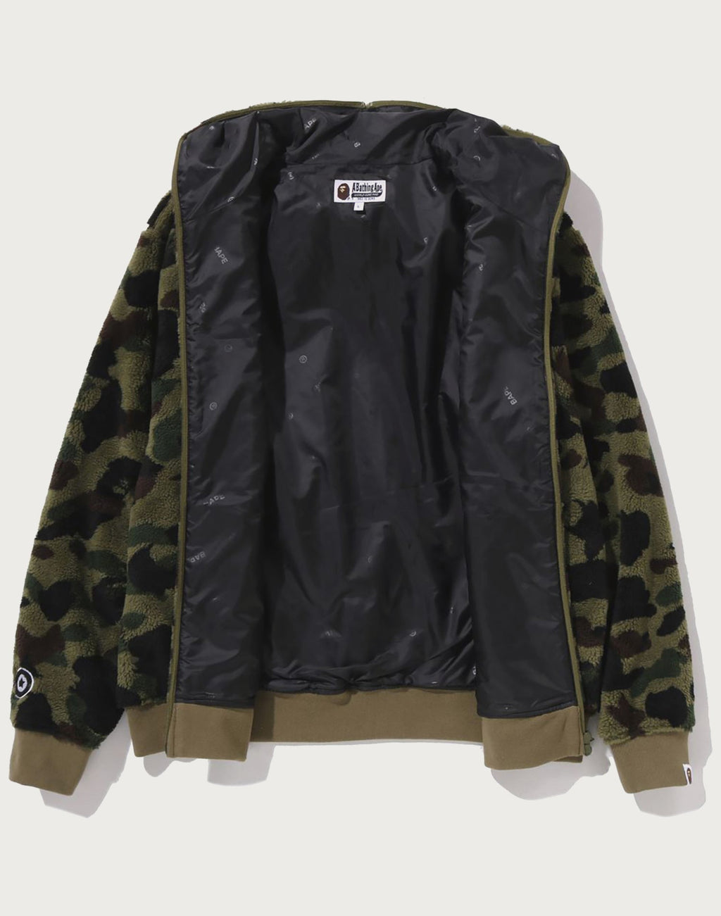 1ST CAMO 2ND SHARK BOA HOODIE JACKET MENS