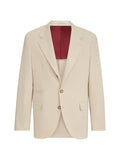 Brunello Cucinelli cotton and virgin wool gabardine deconstructed blazer