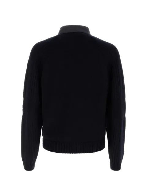Moncler Grenoble quilted-panel zip-up cardigan