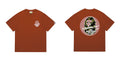 BAPE Pink Accent Ape Circle Graphic T-Shirt