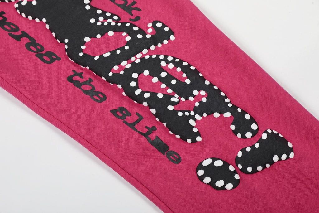 Sp5der Pink Spiderweb Graphic Matching Set