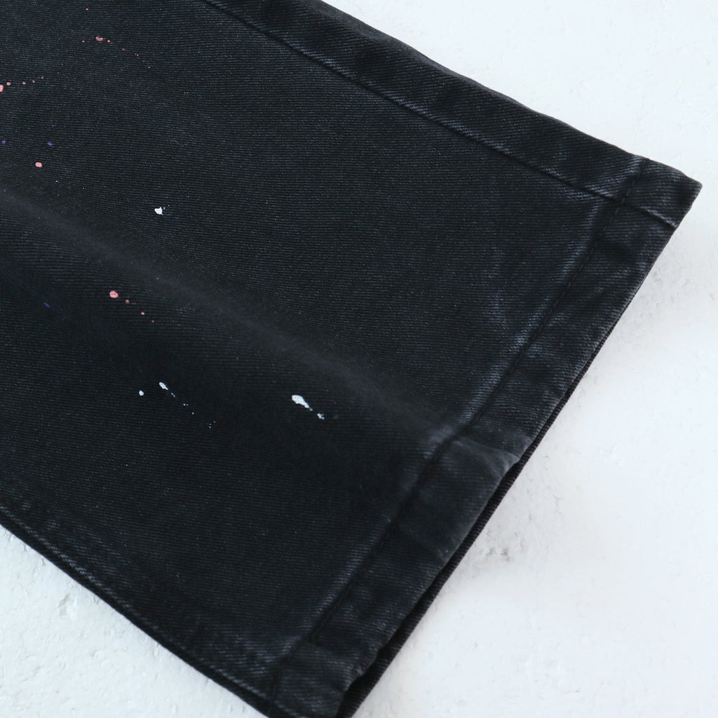 Valley Dreams Lives Forever Paint-Splatter Jeans