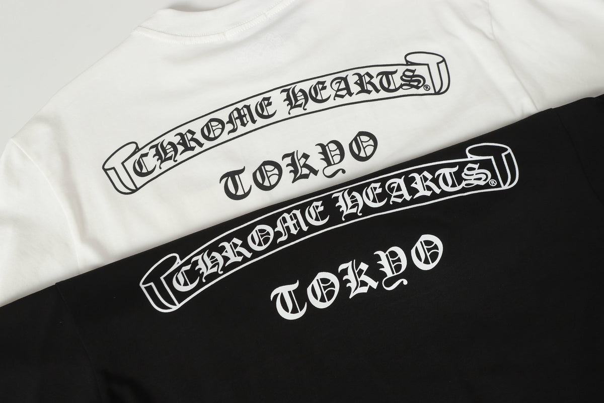Chrome Hearts Scroll Logo Tokyo T-Shirt