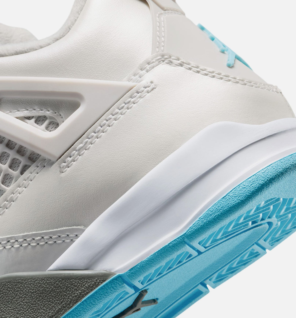 Air Jordan 4 Retro Blue Chill Preschool Shoes - Photon Dust Blue Chill White Blue Tint
