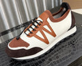 Louis Vuitton Men's Cream Brown Low-Top Sneakers