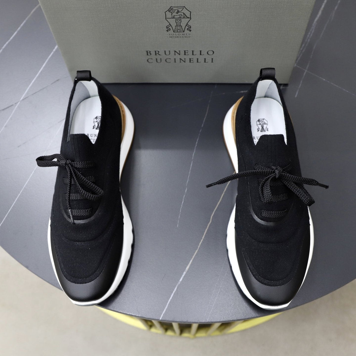 Brunello Cucinelli Low-Top Lace-Up Sneakers - Layered Upper With Contrast Detailing
