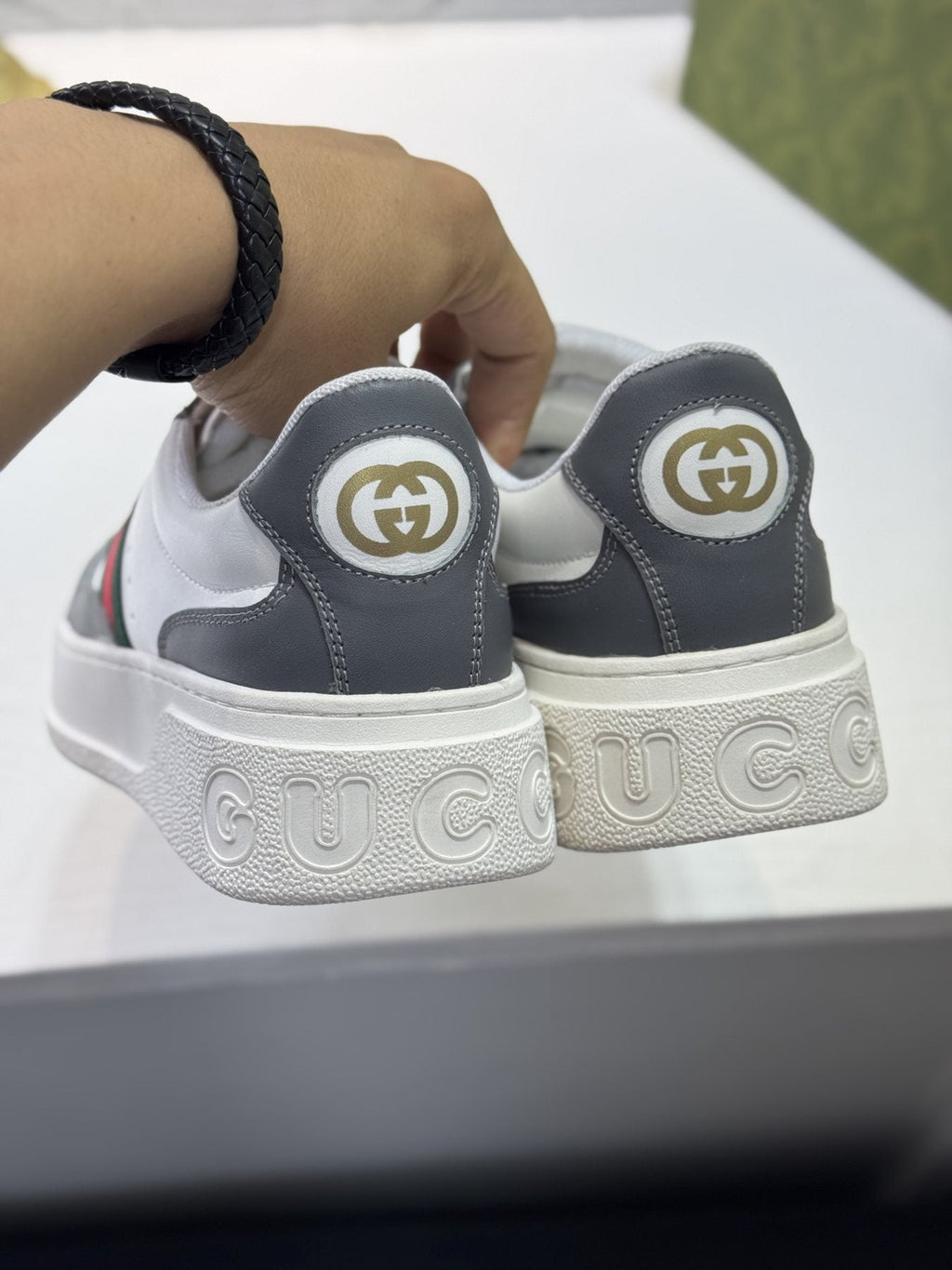 Gucci Web Stripe Low-Top Sneakers