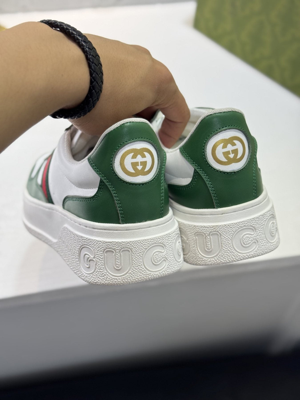 Gucci Web Stripe Low-Top Sneakers